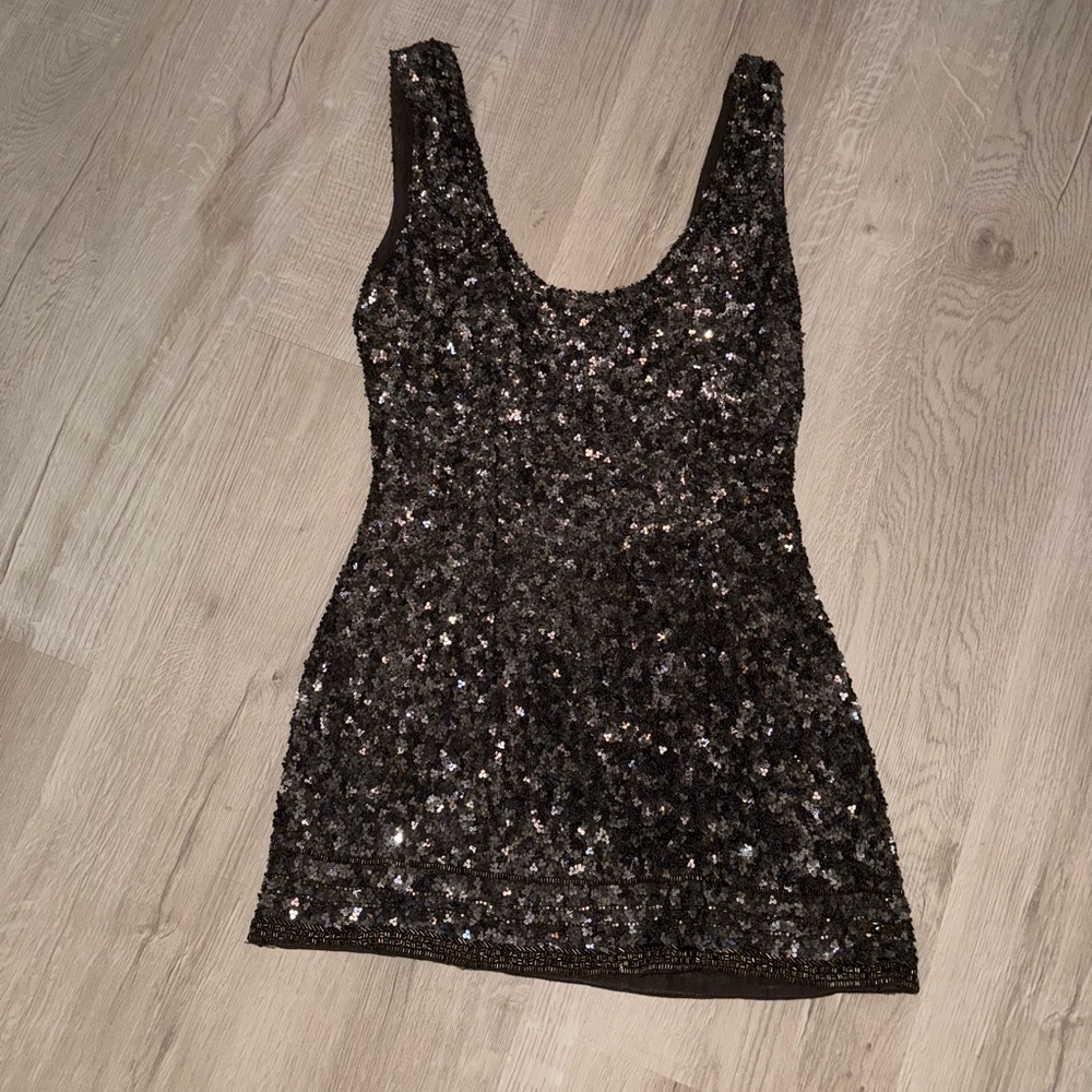 PINKO PAILLETTES MINI DRESS